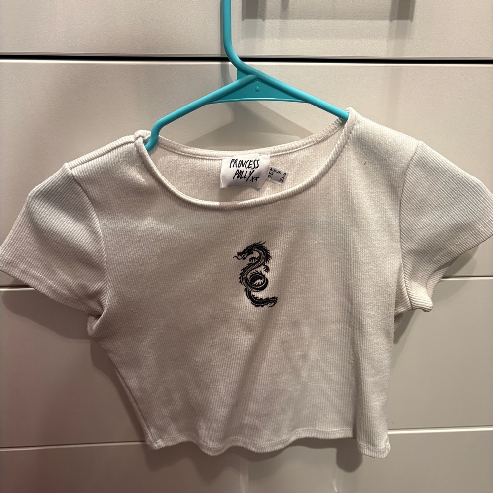 Princess Polly Cream Dragon Tee